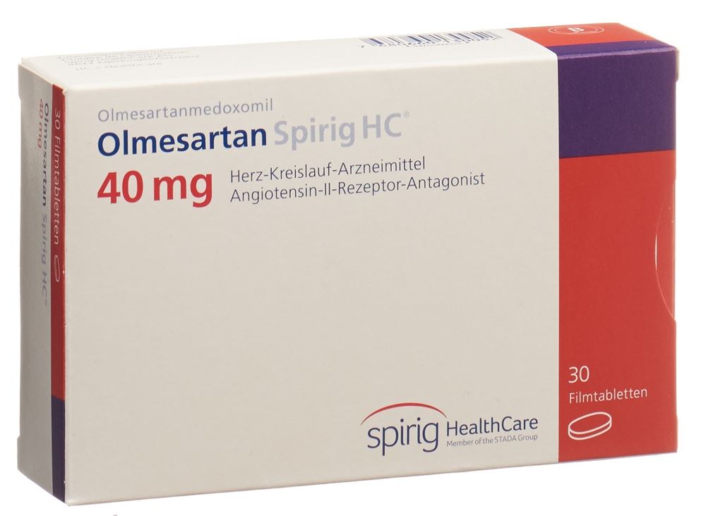 OLMESARTAN Spirig HC cpr pell 40 mg 30 pce