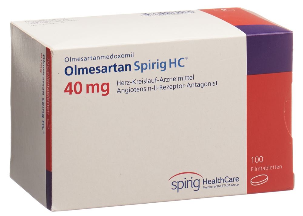 OLMESARTAN Spirig HC cpr pell 40 mg 100 pce