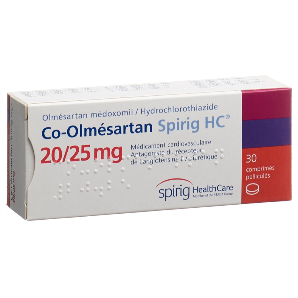 Co-Olmesartan Spirig HC 20 mg/25 mg, Filmtabletten