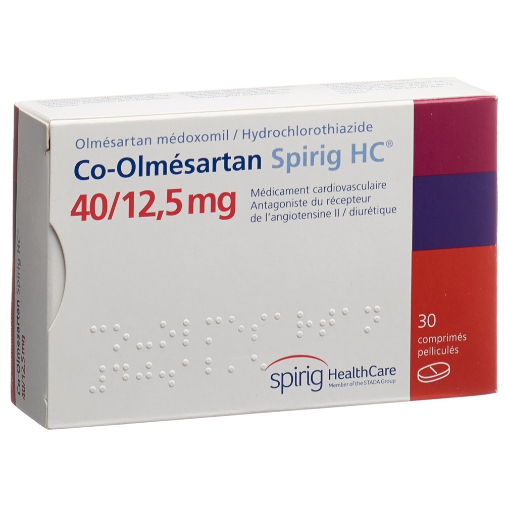 Co-Olmesartan Spirig HC 40 mg/12,5 mg, Filmtabletten