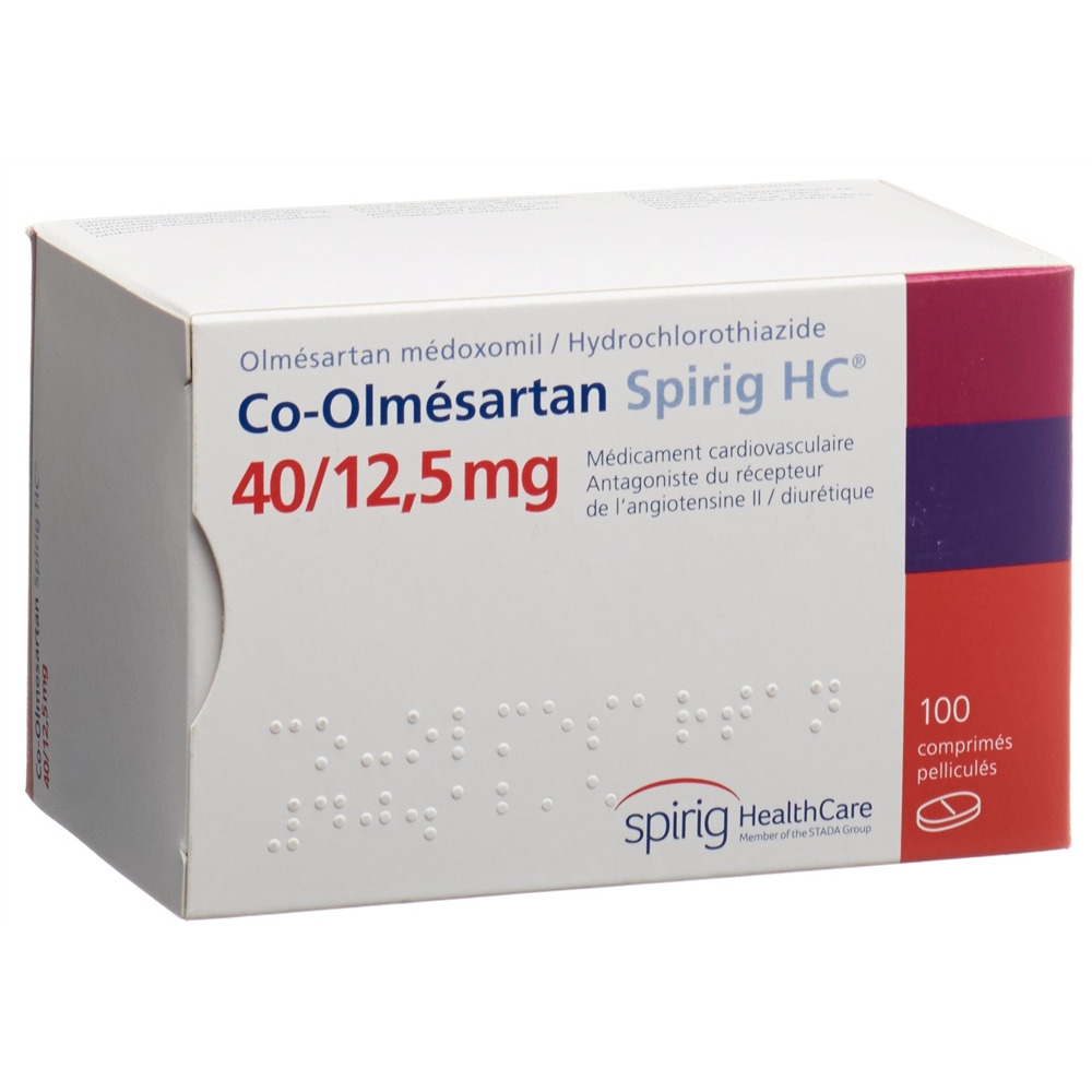 CO-OLMESARTAN Spirig HC cpr pell 40/12.5mg 100 pce