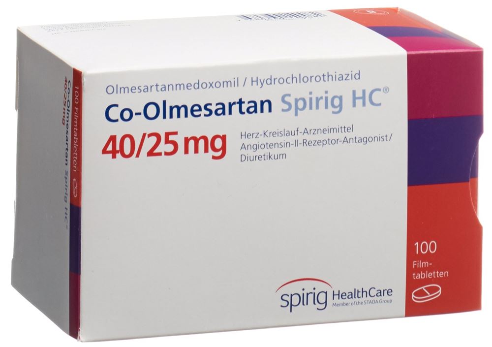 Co-Olmesartan Spirig HC 40 mg/25 mg, Filmtabletten