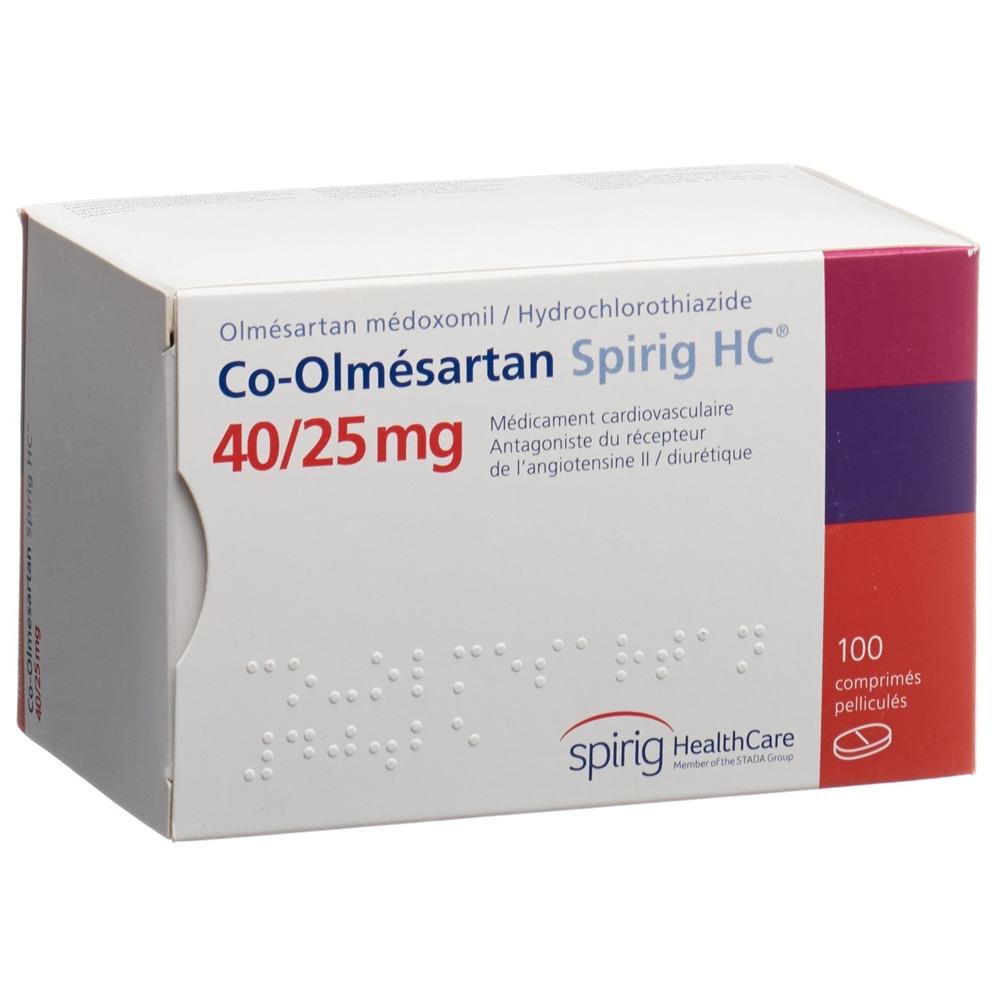 Co-Olmesartan Spirig HC 40 mg/25 mg, Filmtabletten