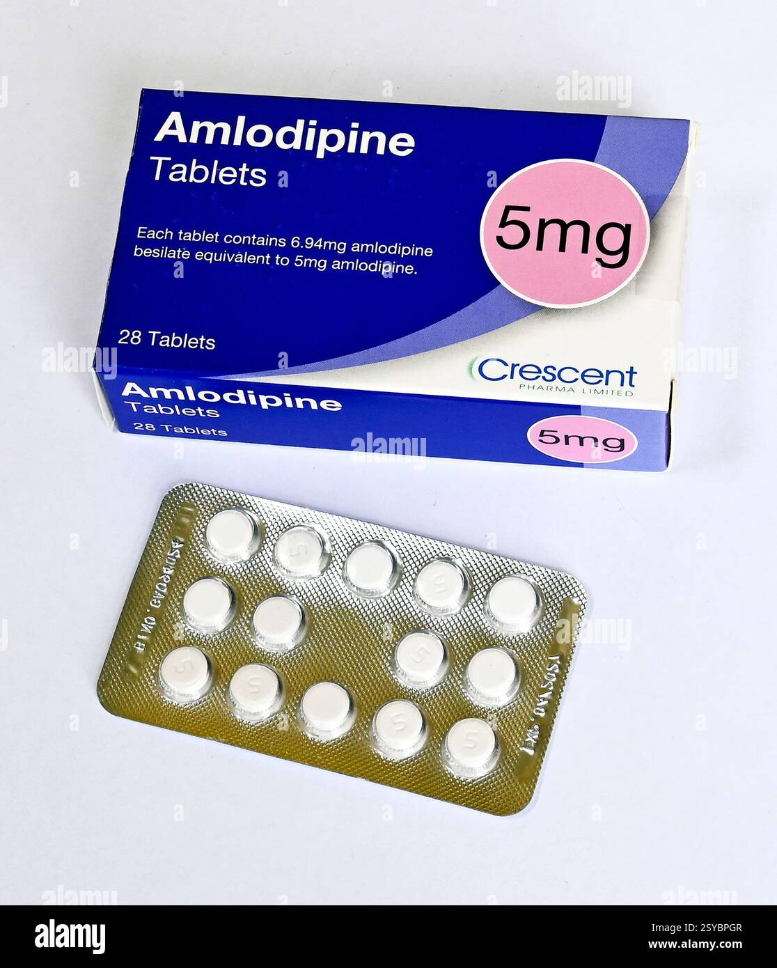 Amlodipin Valsartan HCT Sandoz 5 mg/160 mg/25 mg, Filmtabletten