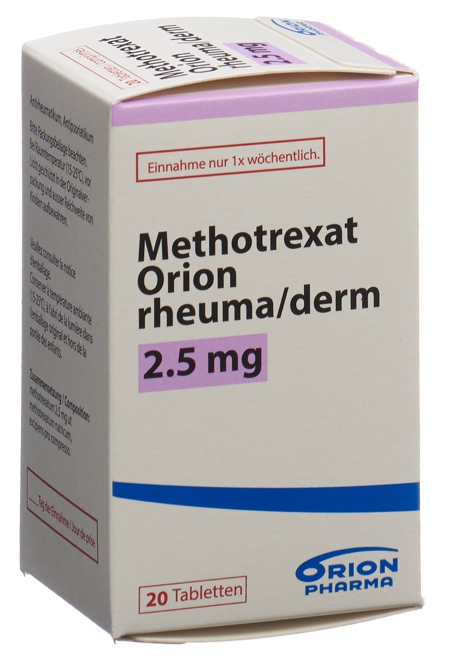 Methotrexat Orion rheuma/derm 2.5 mg, Tabletten