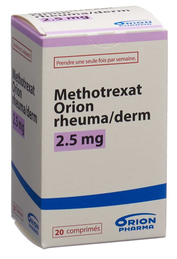 Methotrexat Orion rheuma/derm 2.5 mg, Tabletten