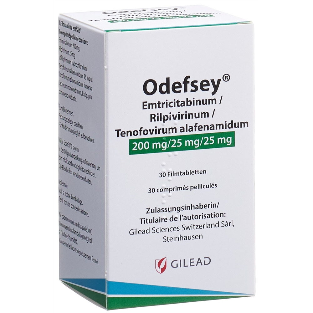 Odefsey 200/25/25 mg, Filmtabletten