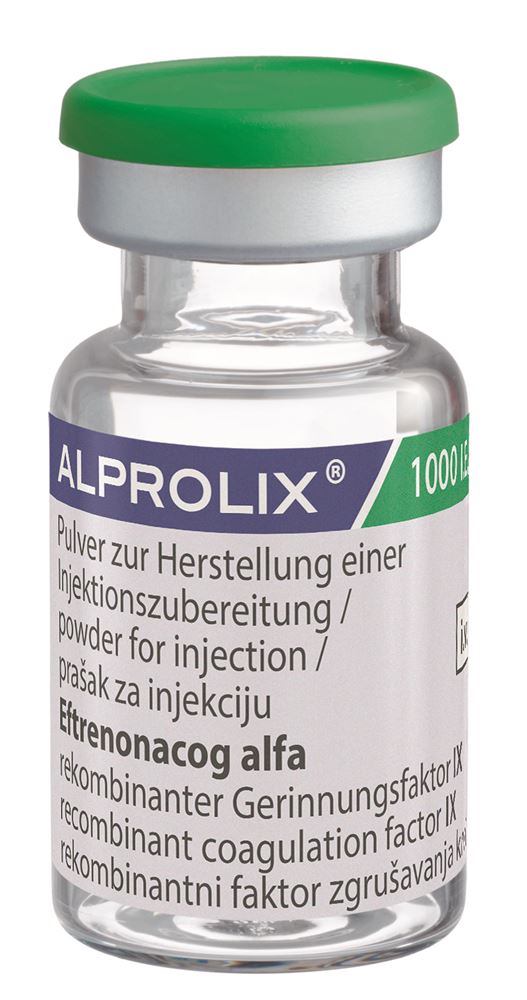 ALPROLIX subst sèche 1000 UI cum solv flac