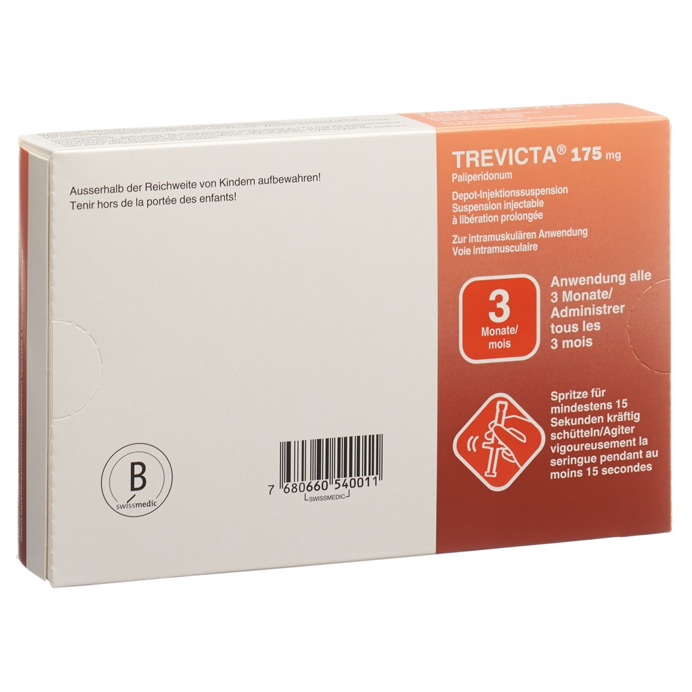 Trevicta 175 mg/0.875 ml, Depot-Injektionssuspension in einer Fertigspritze
