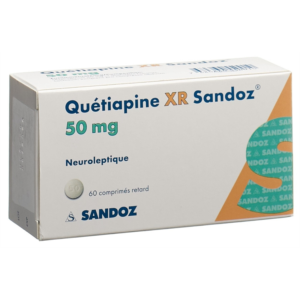 QUETIAPINE XR Sandoz cpr ret 50 mg 60 pce