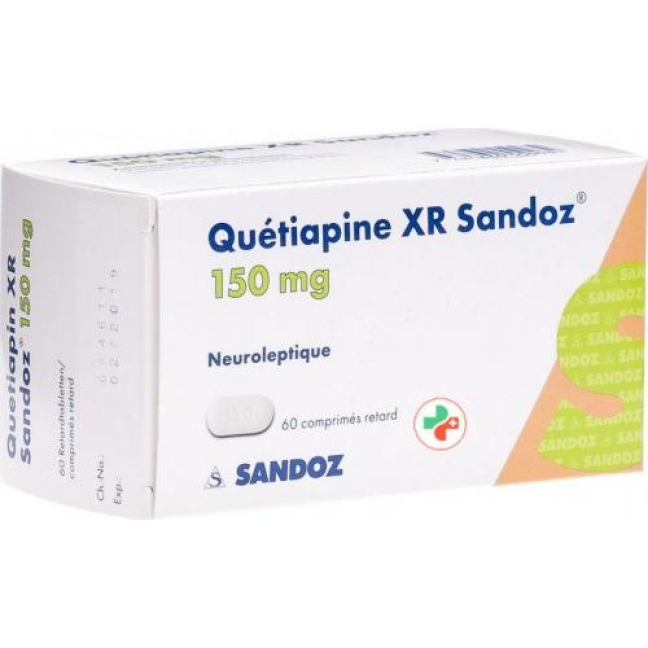 Quetiapin XR Sandoz 150mg, Retardtabletten