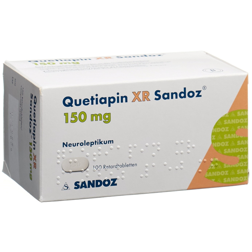 QUETIAPINE XR Sandoz cpr ret 150 mg 100 pce
