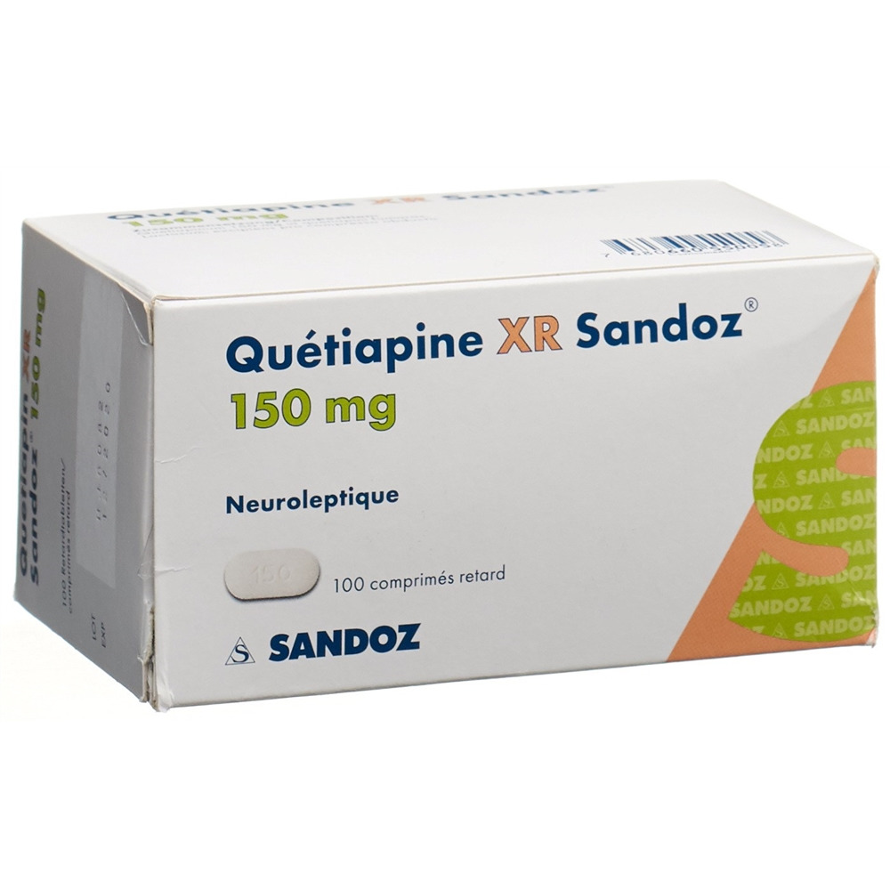 QUETIAPINE XR Sandoz cpr ret 150 mg 100 pce