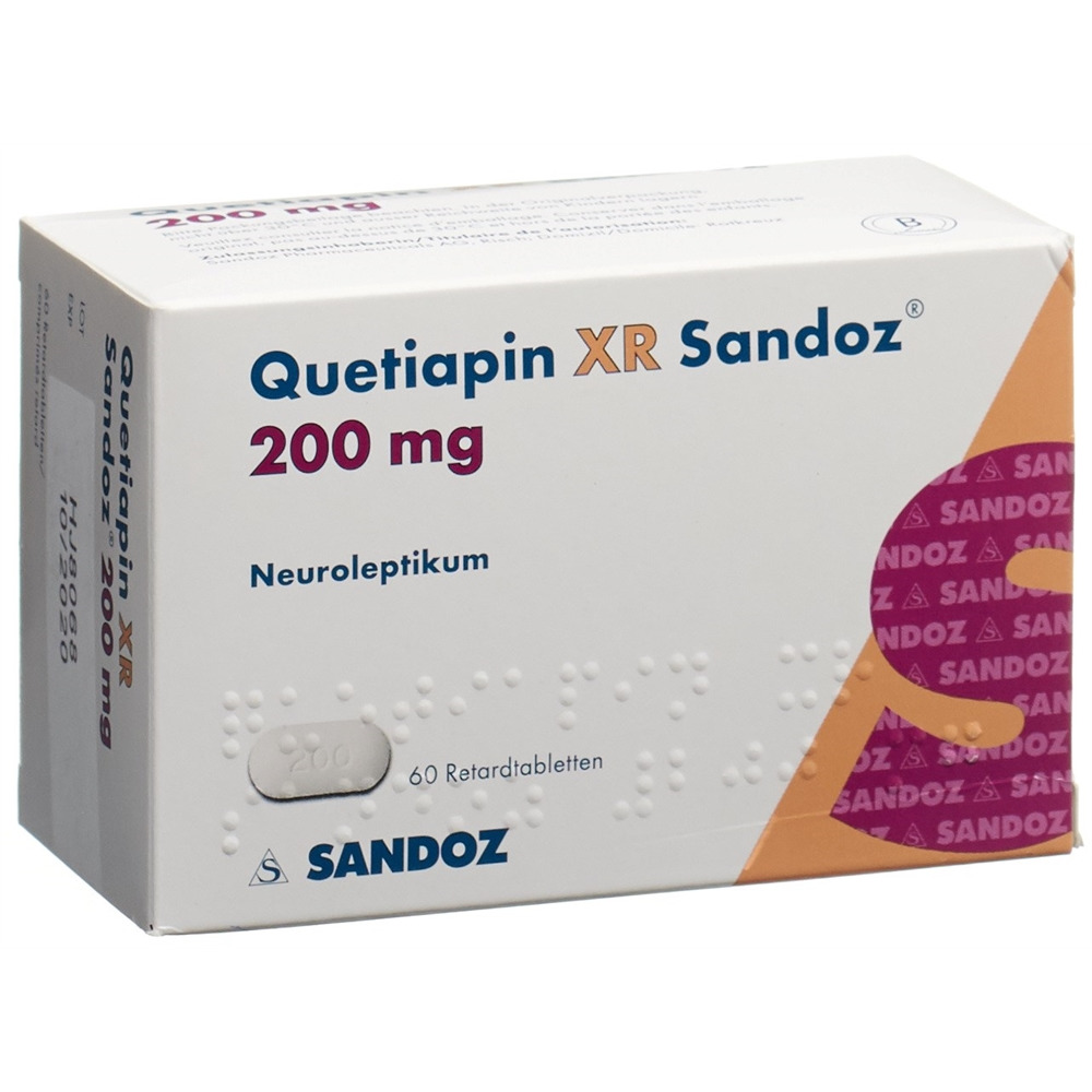 Quetiapin XR Sandoz 200mg, Retardtabletten