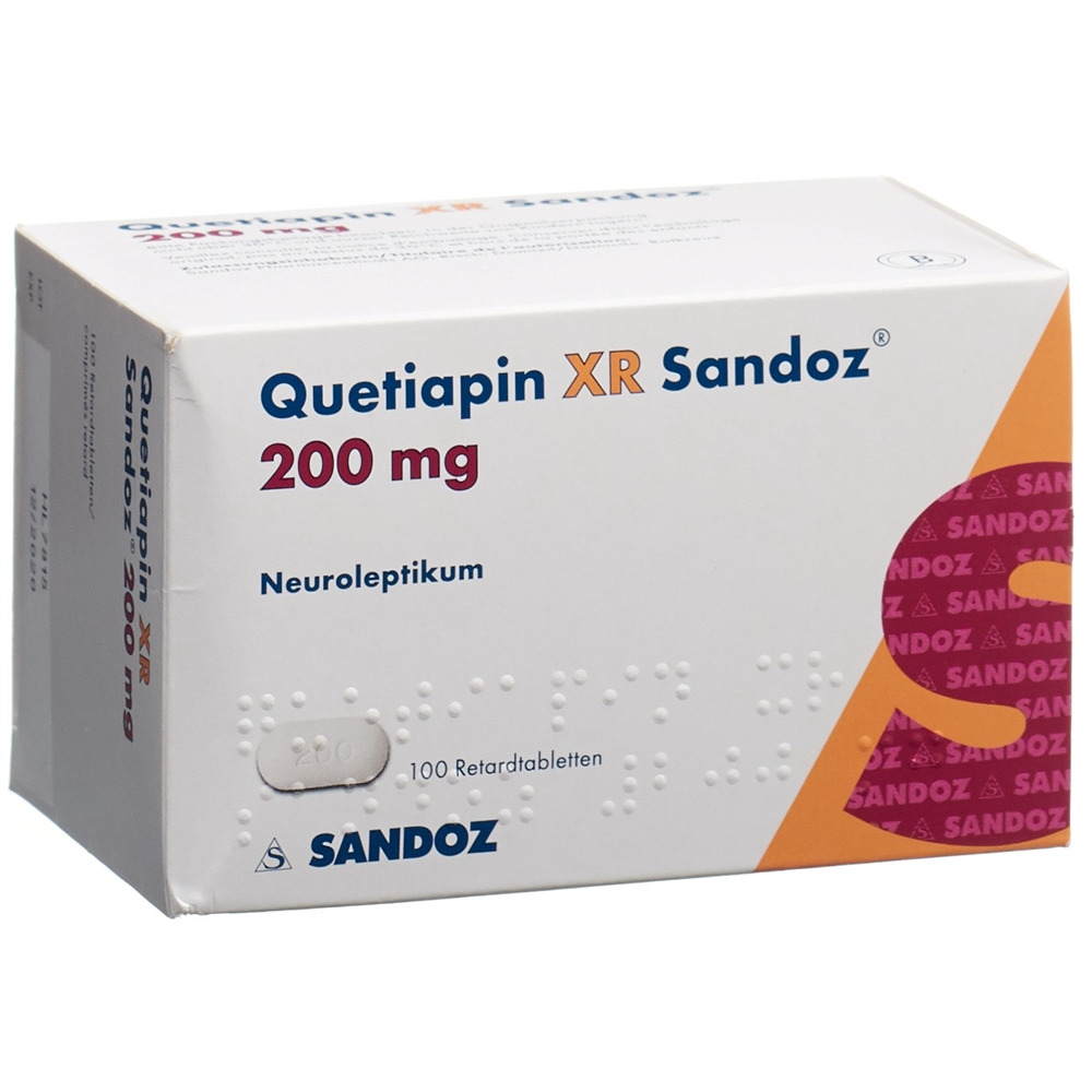 Quetiapin XR Sandoz 200mg, Retardtabletten