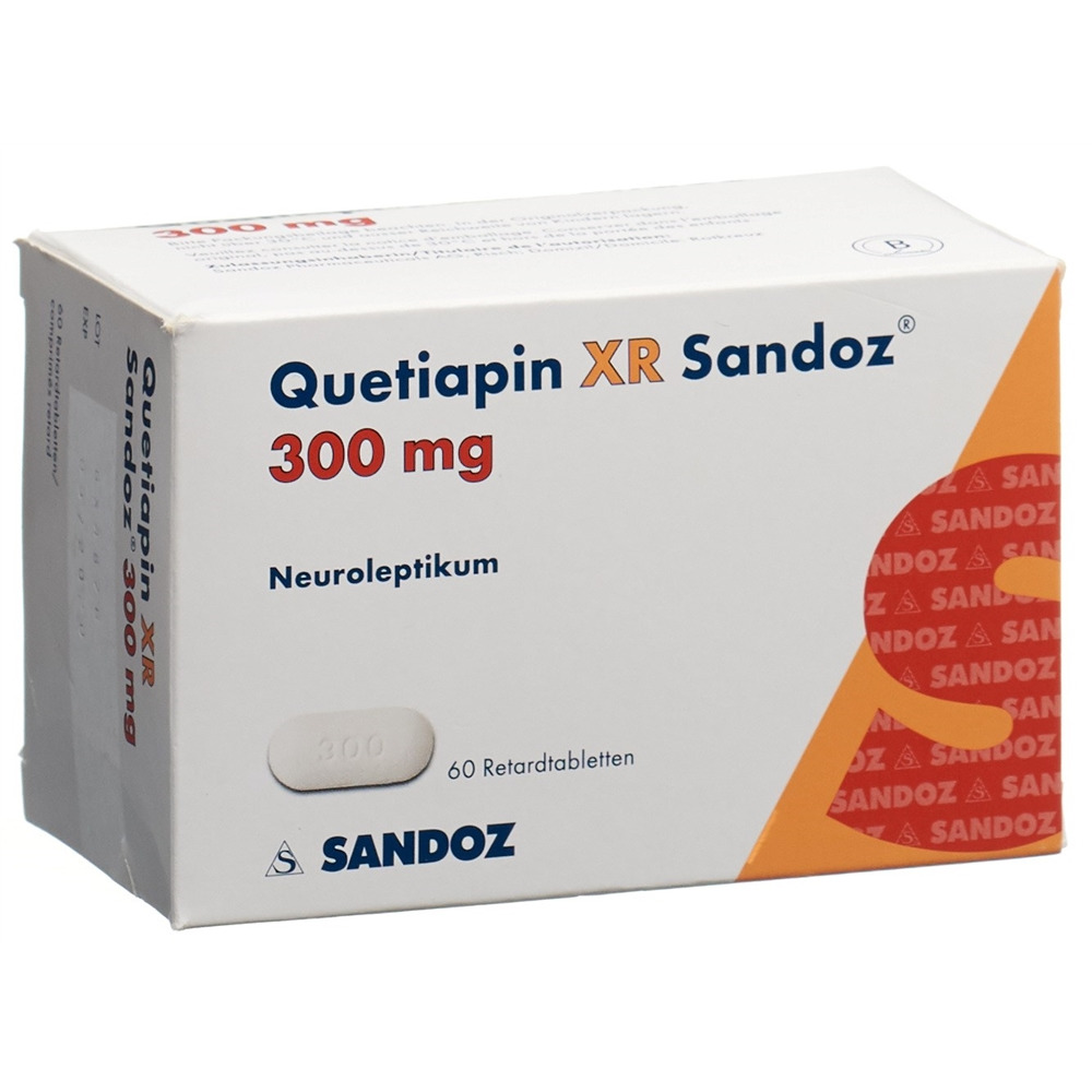 QUETIAPINE XR Sandoz cpr ret 300 mg 60 pce