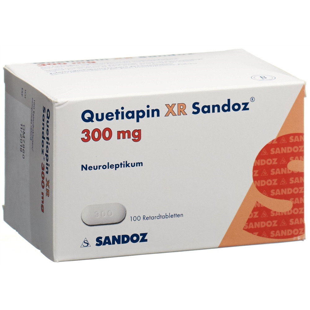 QUETIAPINE XR Sandoz cpr ret 300 mg 100 pce