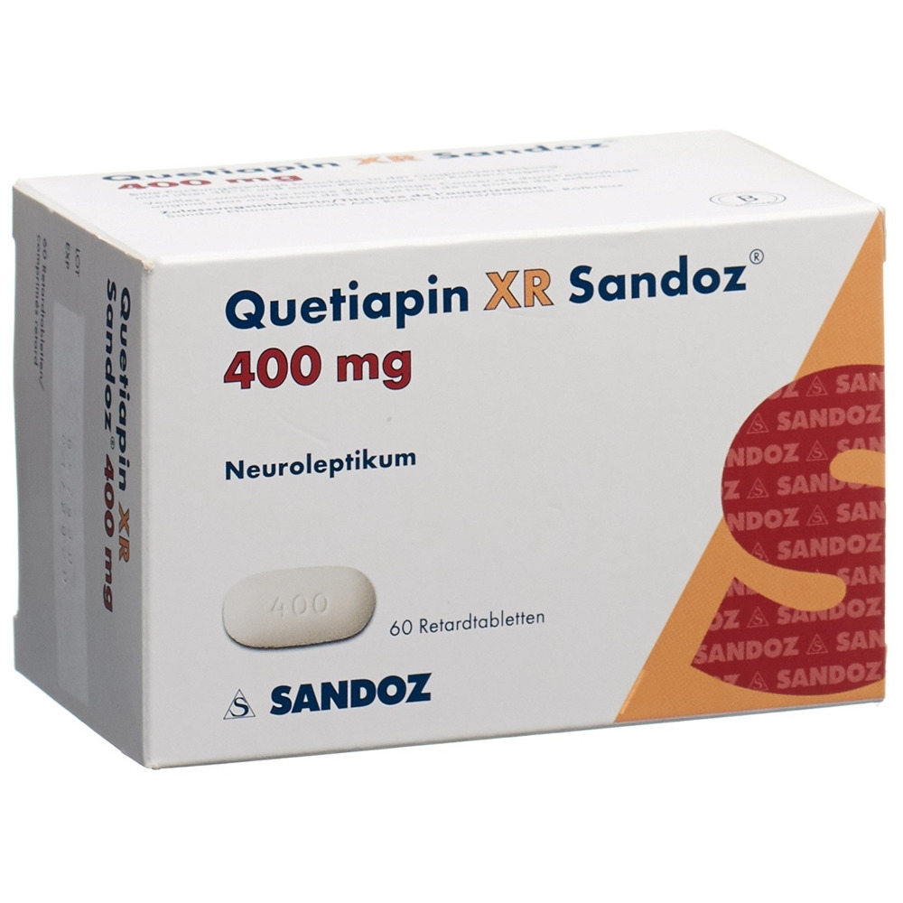 QUETIAPINE XR Sandoz cpr ret 400 mg 60 pce