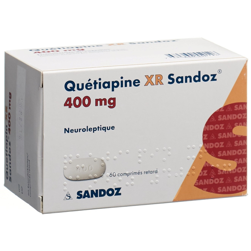 QUETIAPINE XR Sandoz cpr ret 400 mg 60 pce