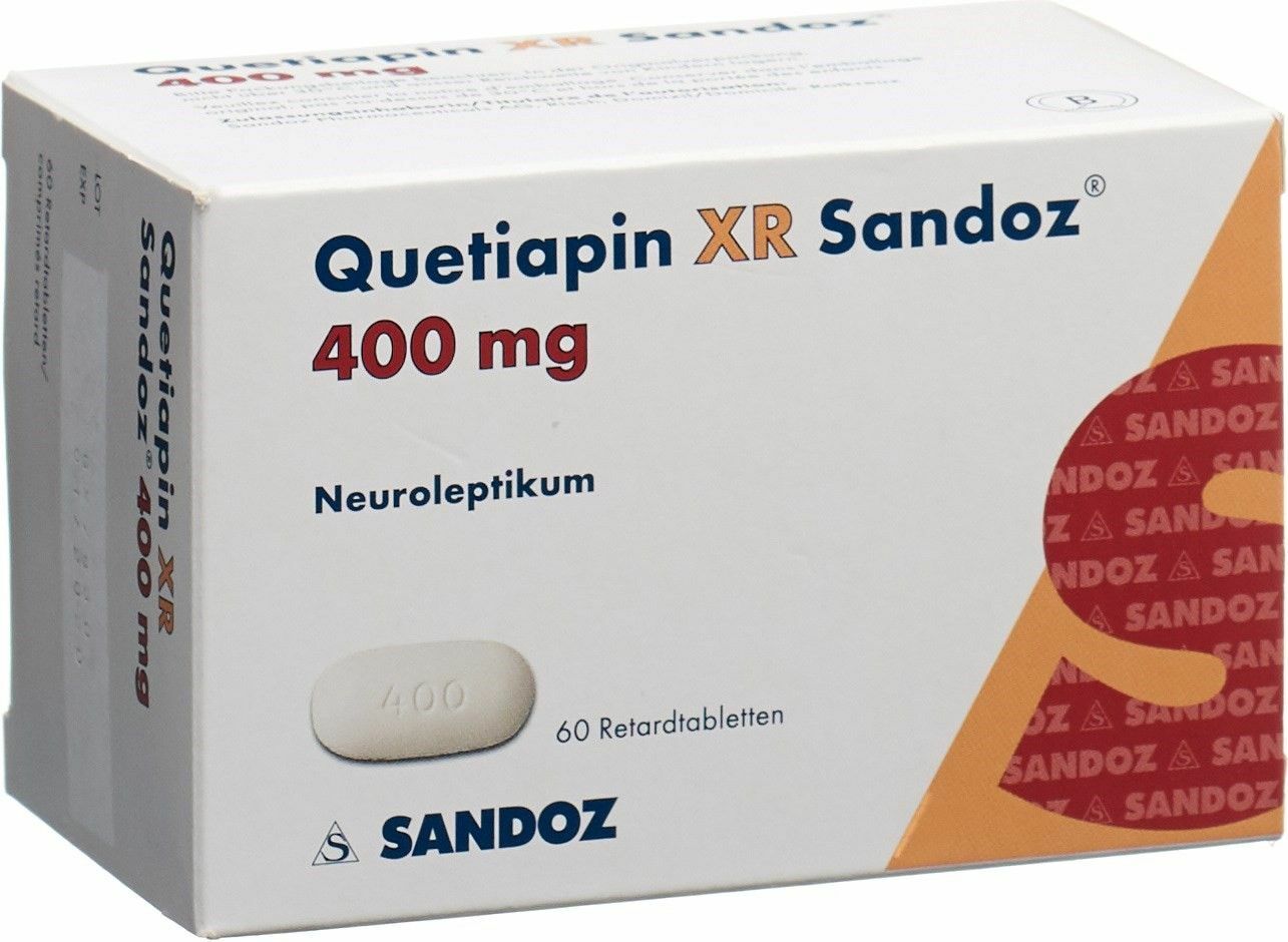 Quetiapin XR Sandoz 400mg, Retardtabletten