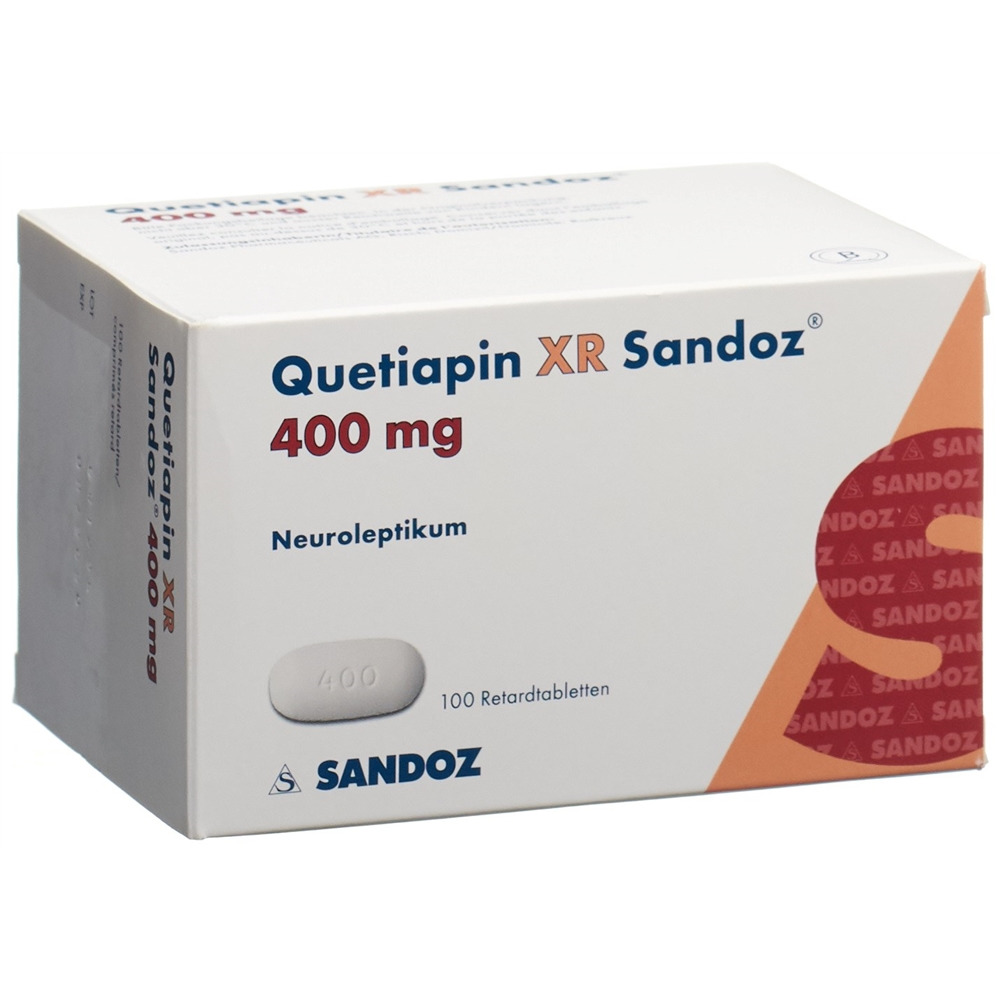 QUETIAPINE XR Sandoz cpr ret 400 mg 100 pce