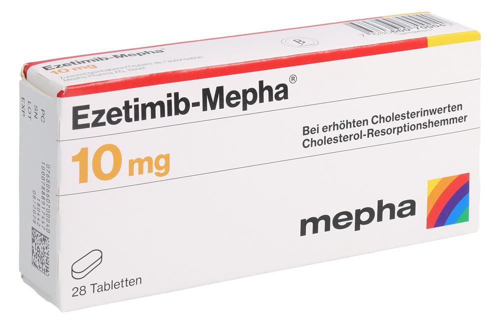 Ezetimib-Mepha 10 mg, Tabletten