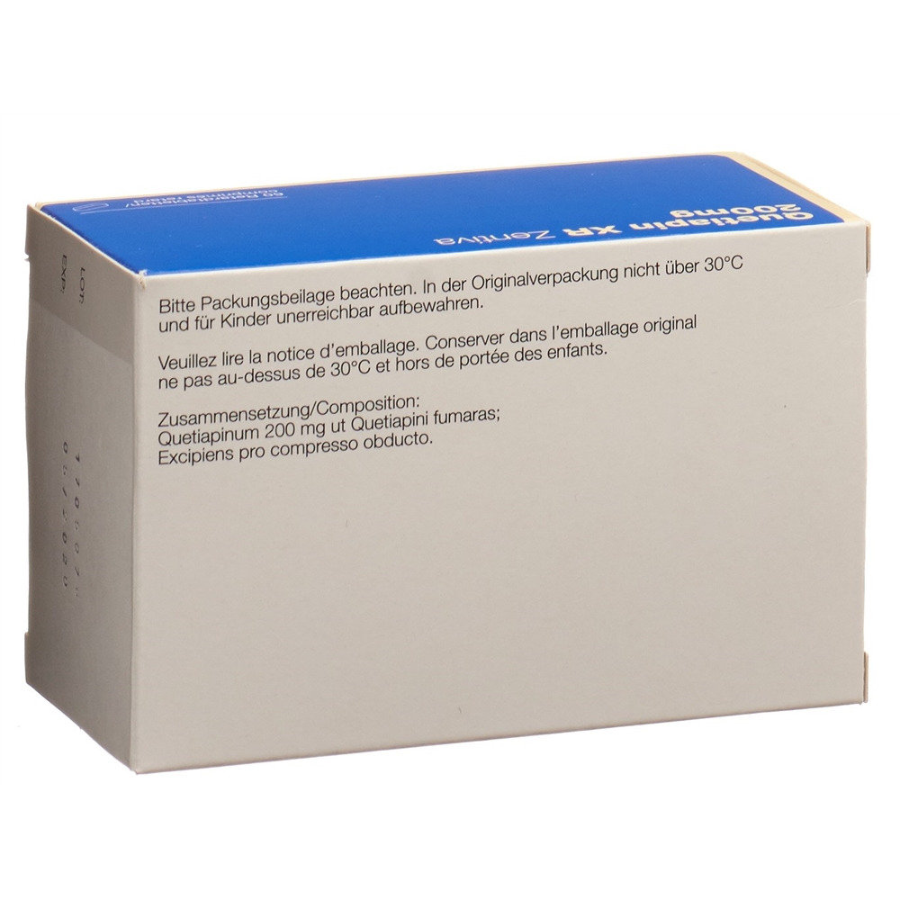 Quetiapin XR Zentiva 200mg, Retardtabletten