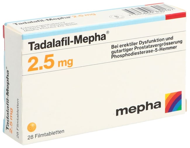 Tadalafil-Mepha 5 mg, Filmtabletten