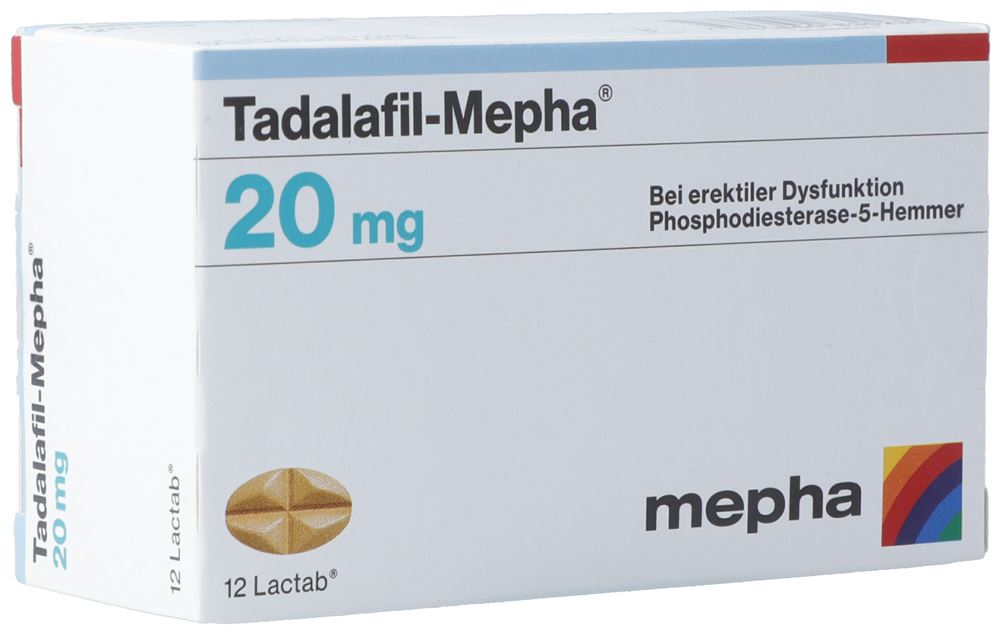 TADALAFIL Mepha cpr pell 20 mg 12 pce