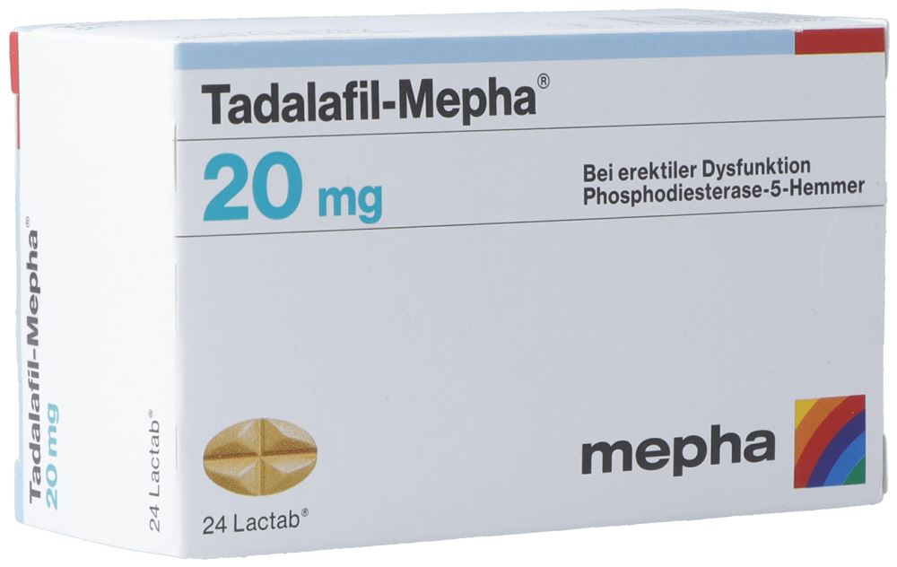 Tadalafil-Mepha 20 mg, Filmtabletten