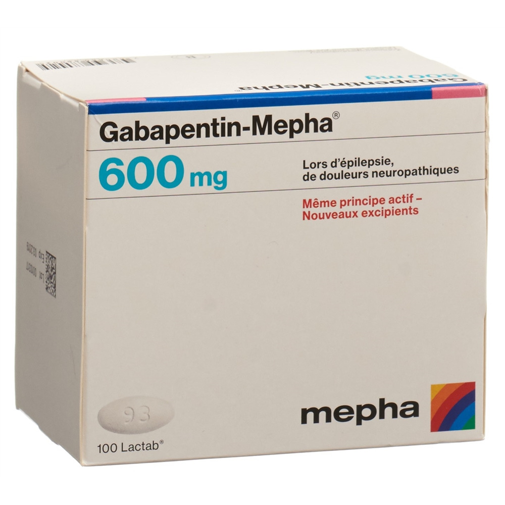Gabapentin-Mepha 600mg, Filmtabletten
