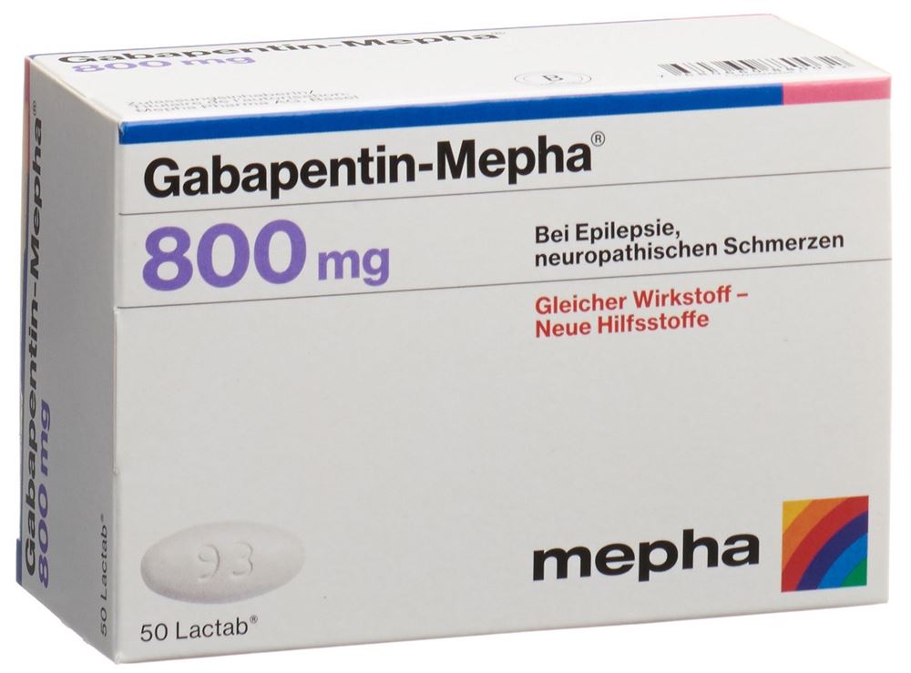 Gabapentin-Mepha 800mg, Filmtabletten