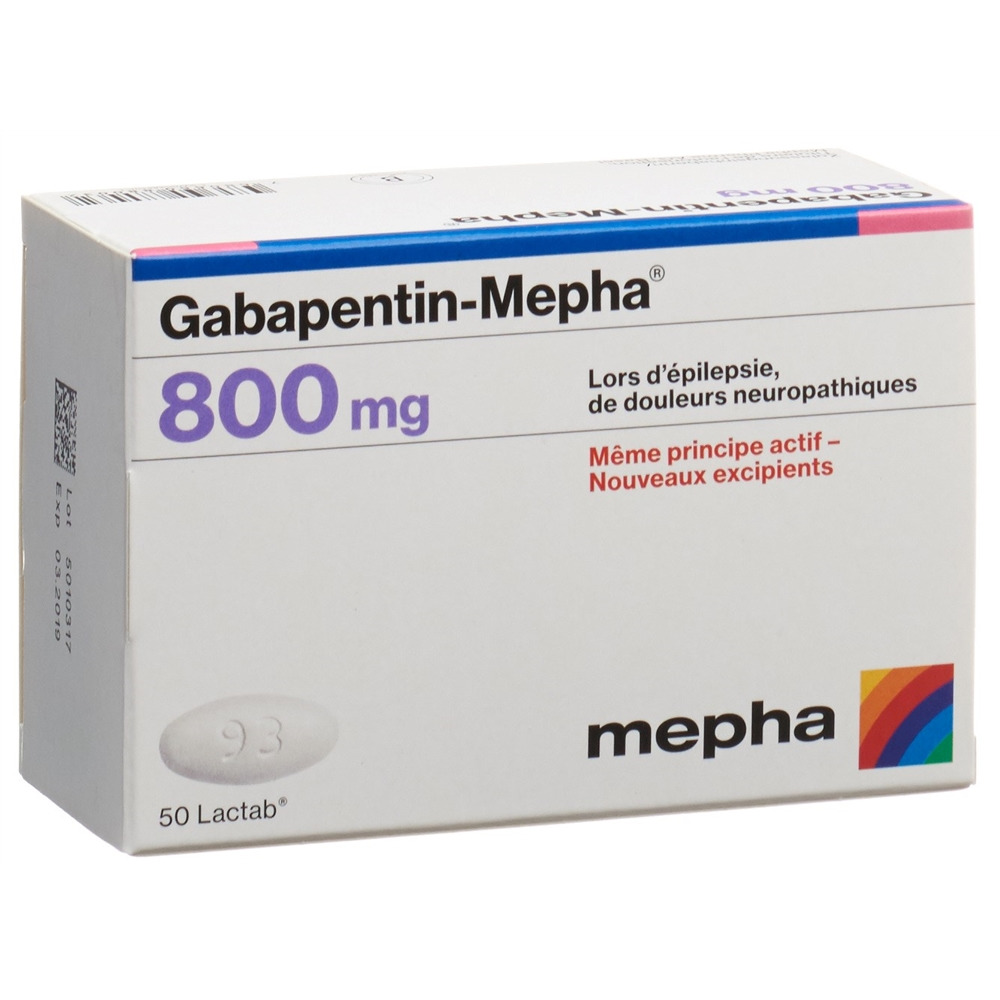 Gabapentin-Mepha 800mg, Filmtabletten