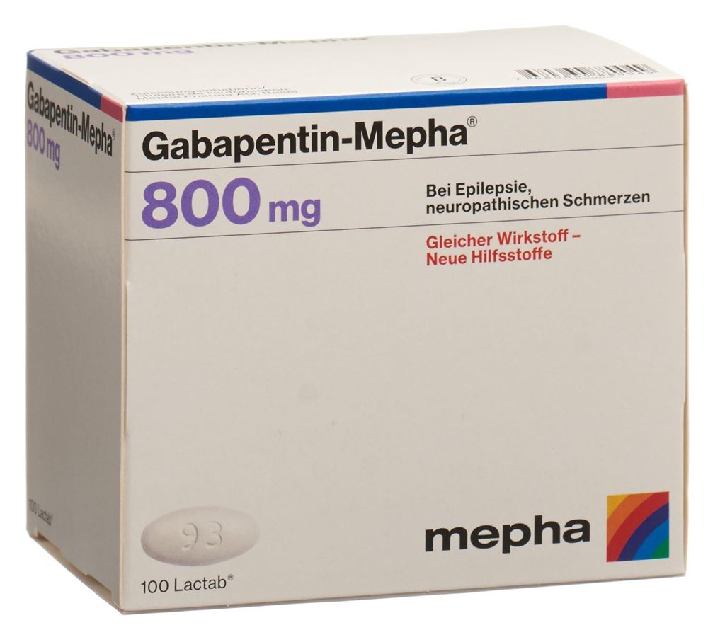 Gabapentin-Mepha 800mg, Filmtabletten