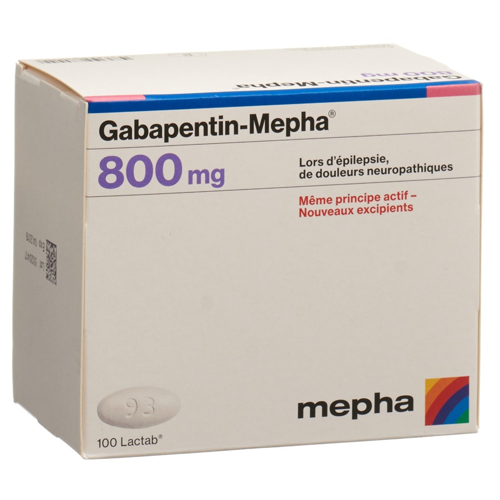 Gabapentin-Mepha 800mg, Filmtabletten