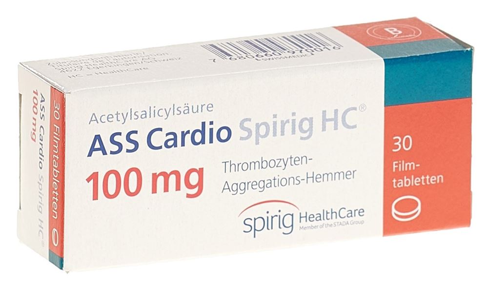 ASS Cardio Spirig HC 100 mg, Filmtabletten