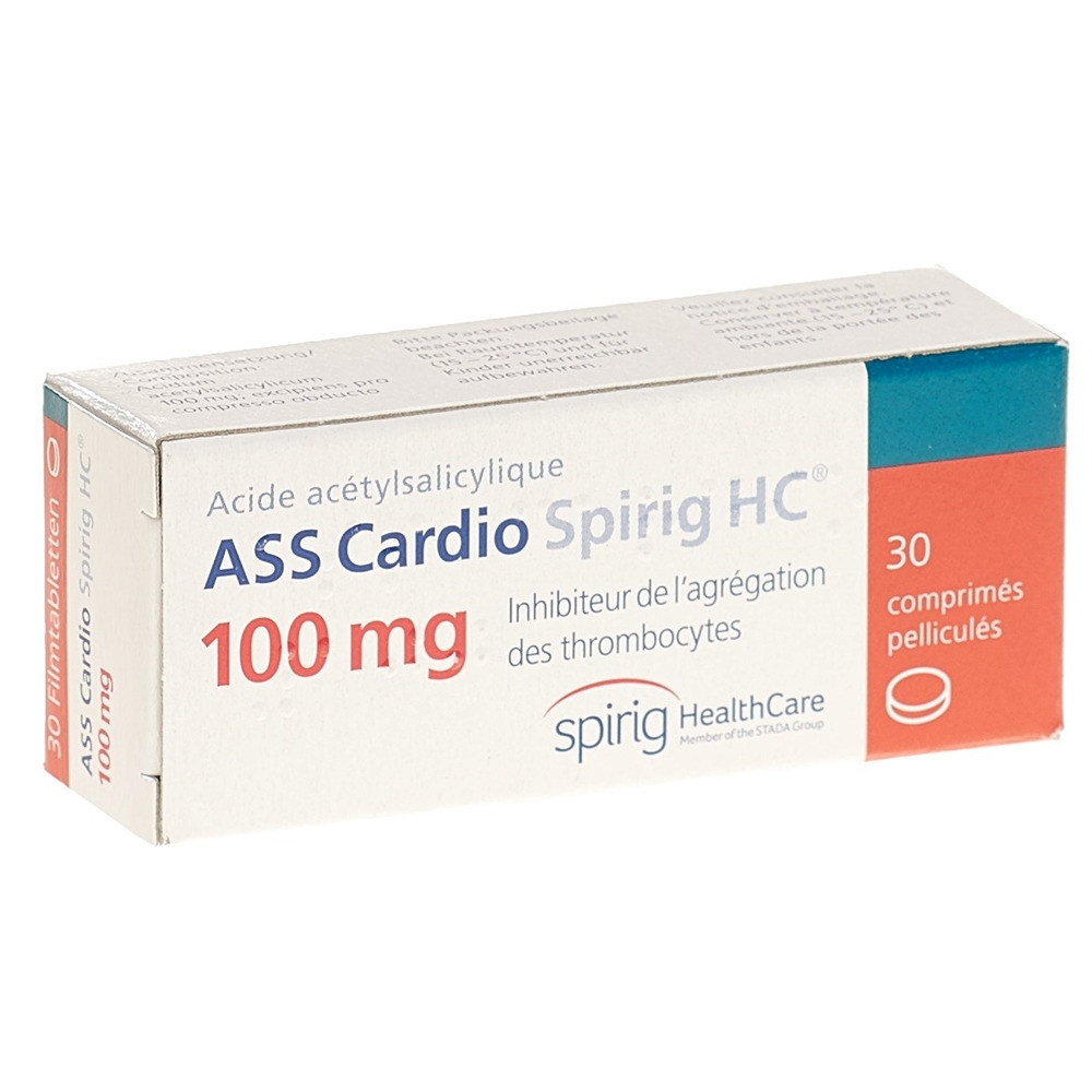 ASS Cardio Spirig HC 100 mg, Filmtabletten
