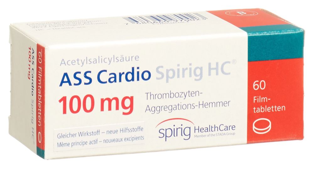 ASS Cardio Spirig HC 100 mg, Filmtabletten