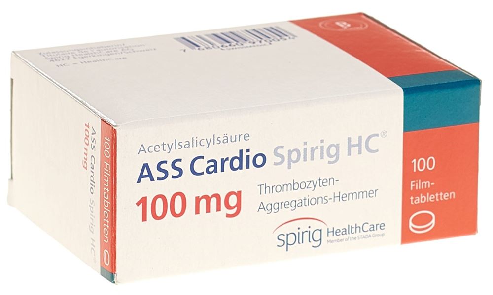 ASS Cardio Spirig HC cpr pellic 100 mg 100 pce