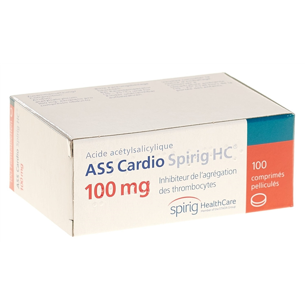ASS Cardio Spirig HC cpr pellic 100 mg 100 pce