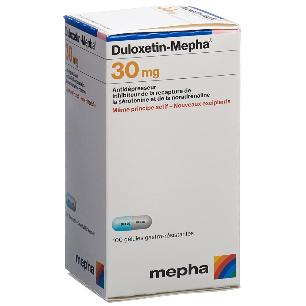 DULOXETIN Mepha caps 30 mg bte 100 pce