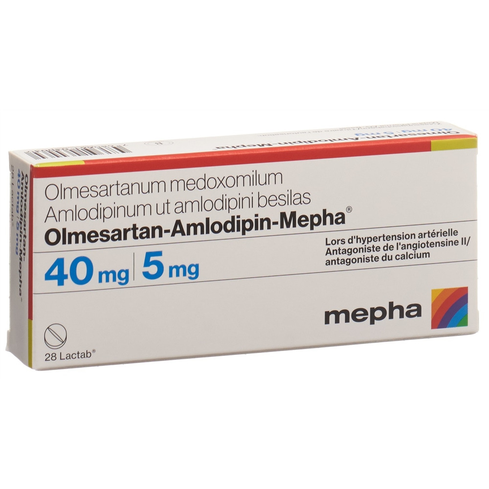OLMESARTAN-AMLODIPIN Mepha cpr pell 40/5mg 28 pce
