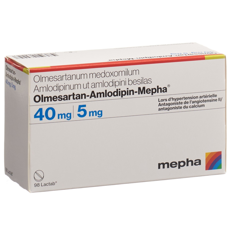 OLMESARTAN-AMLODIPIN Mepha cpr pell 40/5mg 98 pce