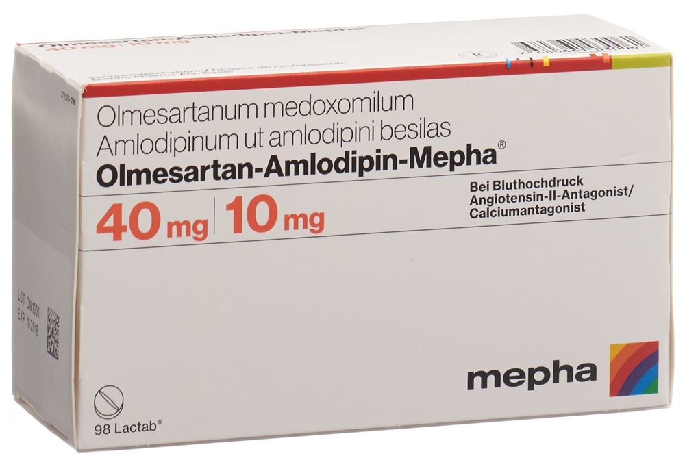OLMESARTAN-AMLODIPIN Mepha cpr pell 40/10mg 98 pce