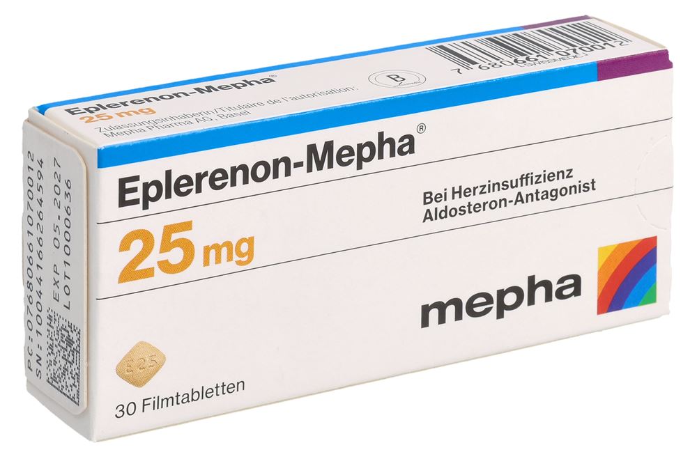 Eplerenon-Mepha 25 mg, Filmtabletten
