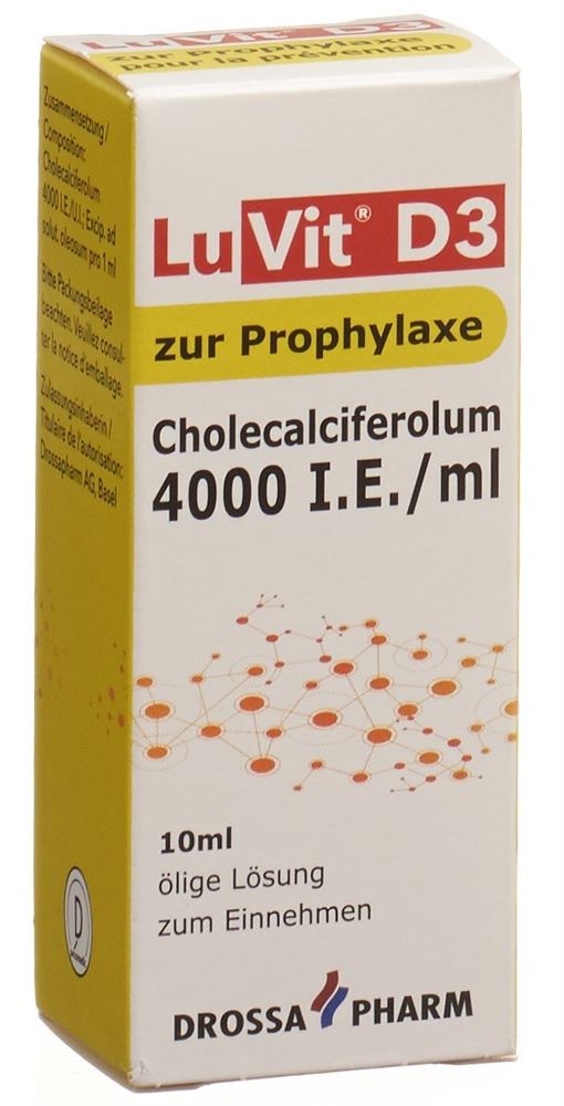 LUVIT D3 sol huileuse 4000 UI/ml prévention 10 ml