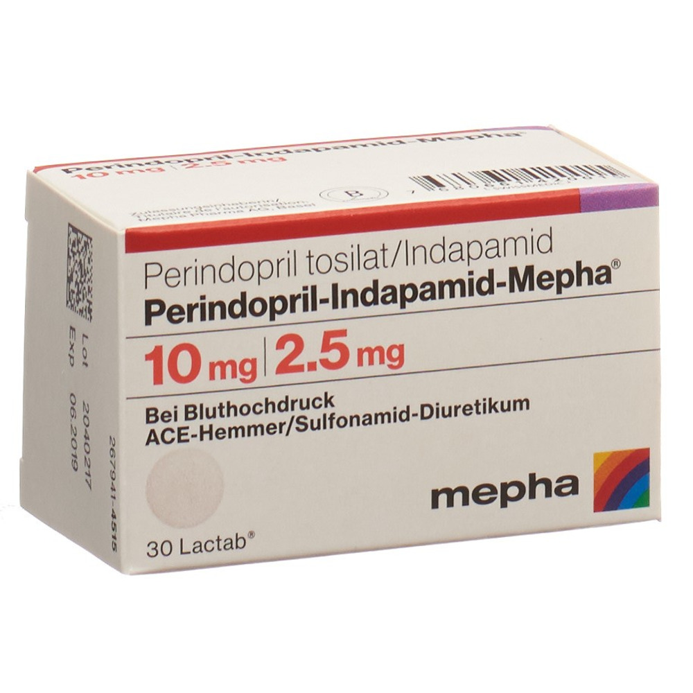 Perindopril-Indapamid-Mepha 10 mg / 2.5 mg, Filmtabletten