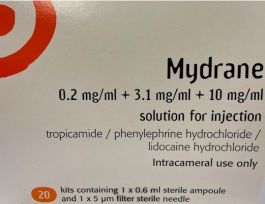 Mydrane, solution injectable