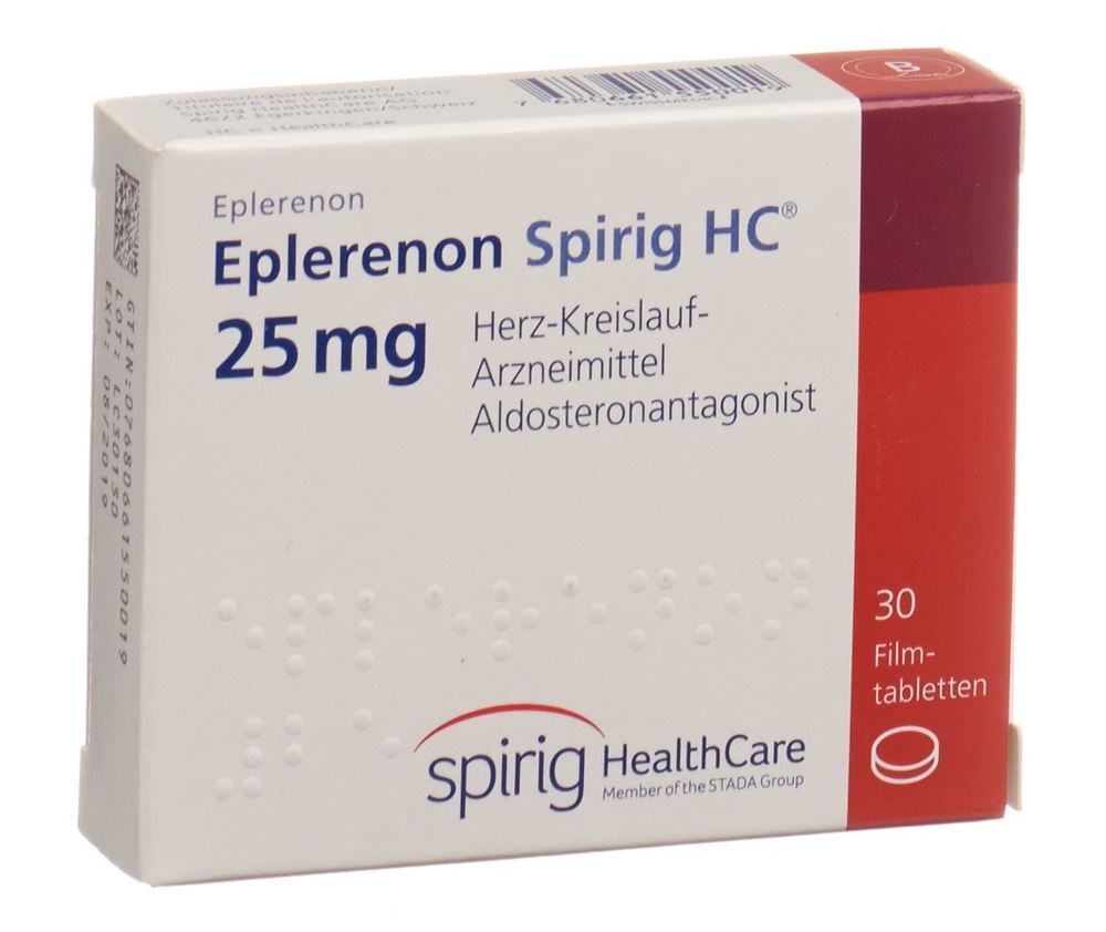 EPLERENON Spirig HC cpr pellic 25 mg 30 pce