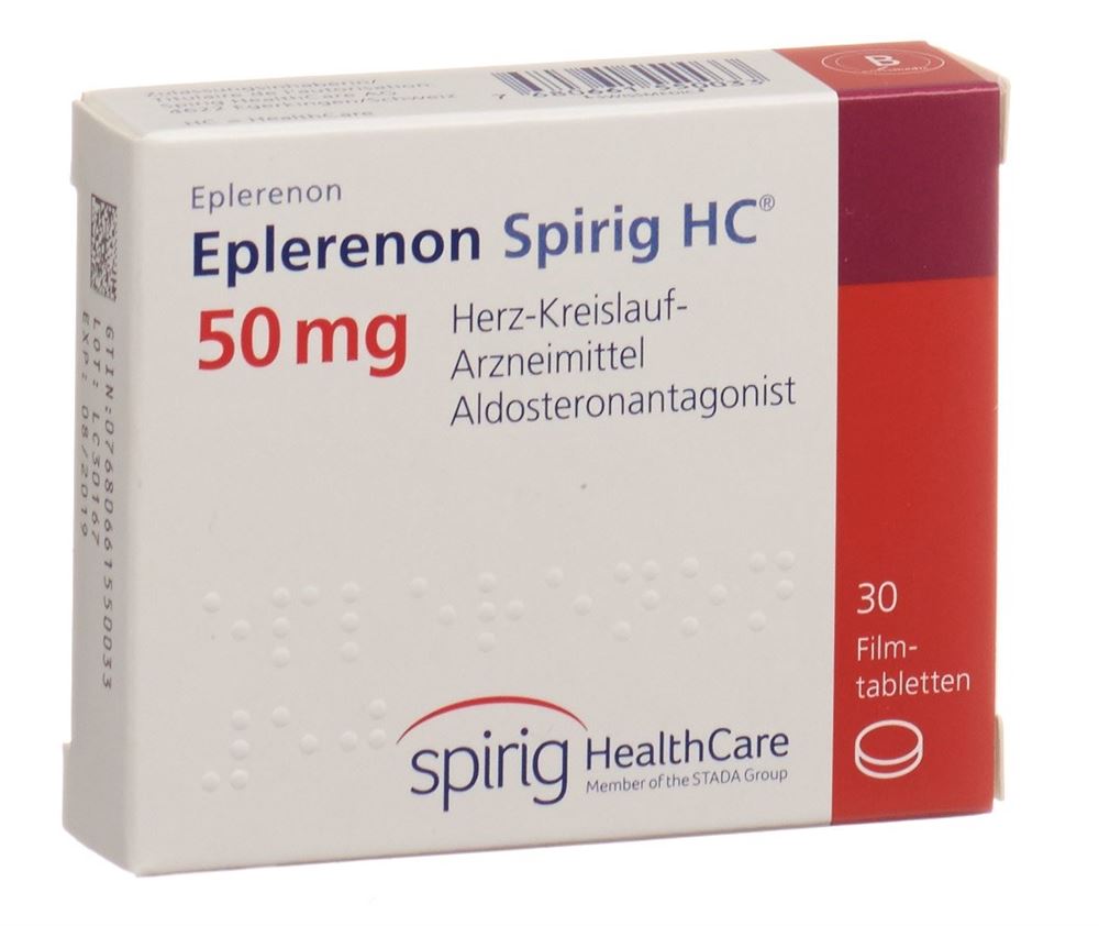 EPLERENON Spirig HC  cpr pellic 50 mg 30 pce